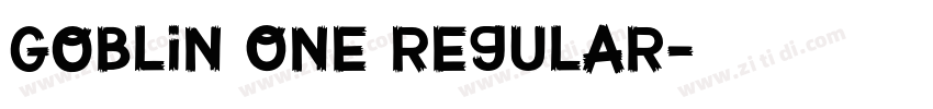 Goblin One Regular字体转换